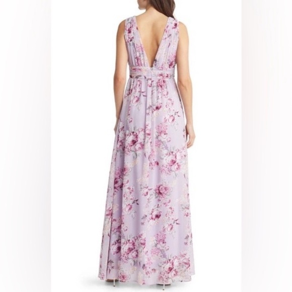 New! Lulu's Garden Meandering Maxi Dress Lavender Floral NWT 21851 - Picture 3 of 16